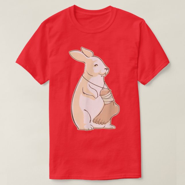 Glückliche Rabbits Fuß, haben Glück, haben Glück  T-Shirt (Design vorne)