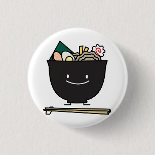 Glückliche Ramen-Schüssel Button