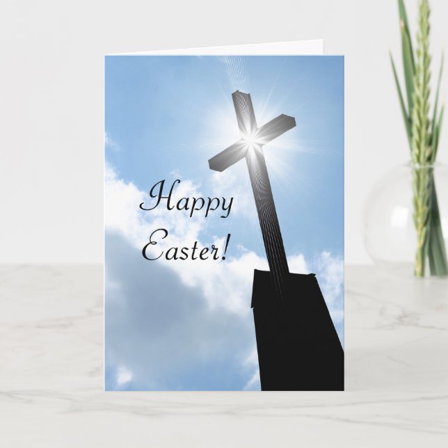 Glückliche religiöse Gruß-Karte Ostern Feiertagskarte (Vorderseite)