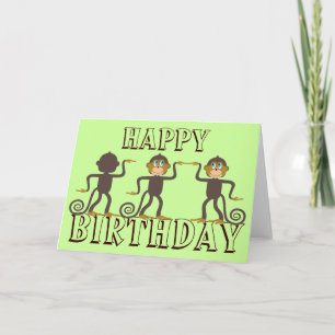 Glückliche Safari, Geburtstag des Jungen Karte