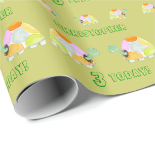 Glückliche Schildkröte Geschenkpapier