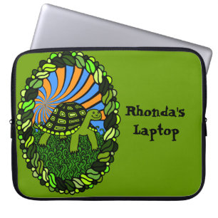 Glückliche Schildkröte-Laptop-Hülse Laptopschutzhülle
