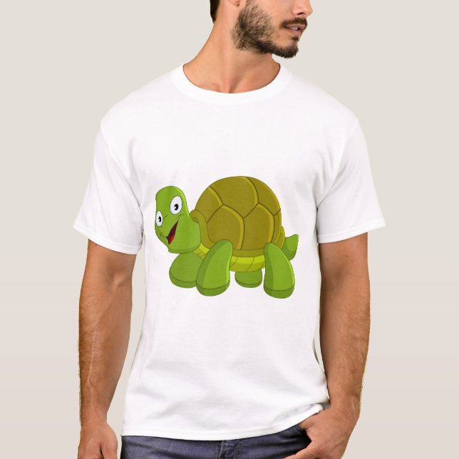 Glückliche Schildkröte T-Shirt (Vorderseite)