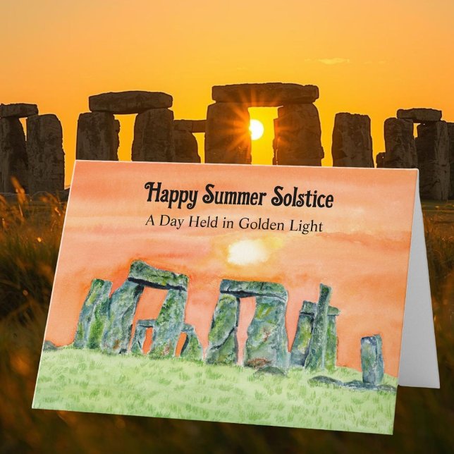 Glückliche Sommersonnenwende Stonehenge Karte (Von Creator hochgeladen)