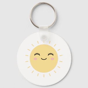 glückliche Sonne Schlüsselanhänger