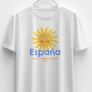 Glückliche Sonne Spanien Italien Mexiko Familientr T-Shirt