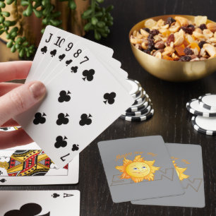 Glückliche Sonne Spielkarten