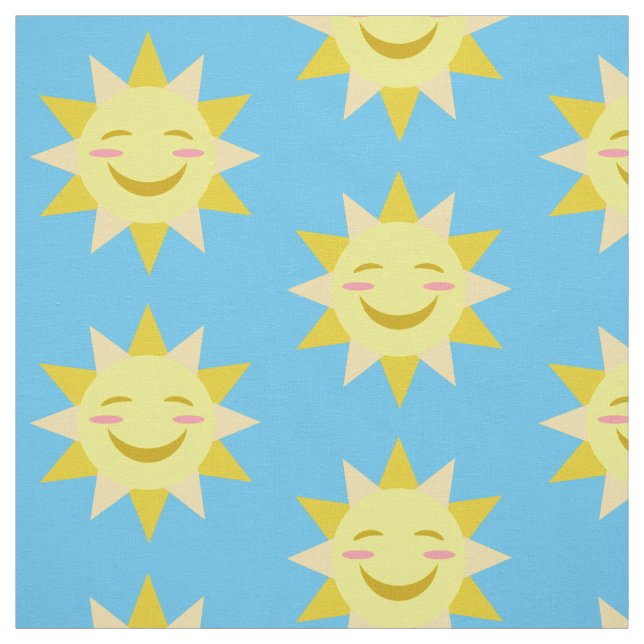 glückliche Sonne Stoff (Muster)