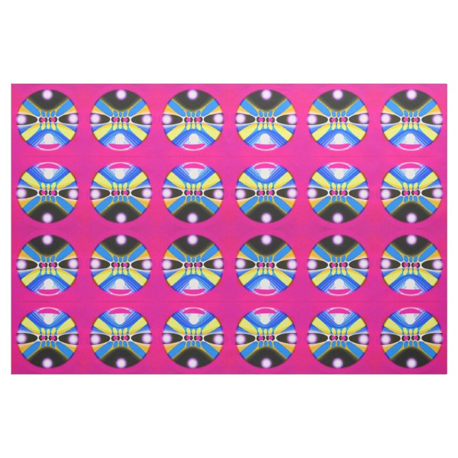 Glückliche Sphären Stoff (Fat Quarter (45,7 x 55,9 cm))