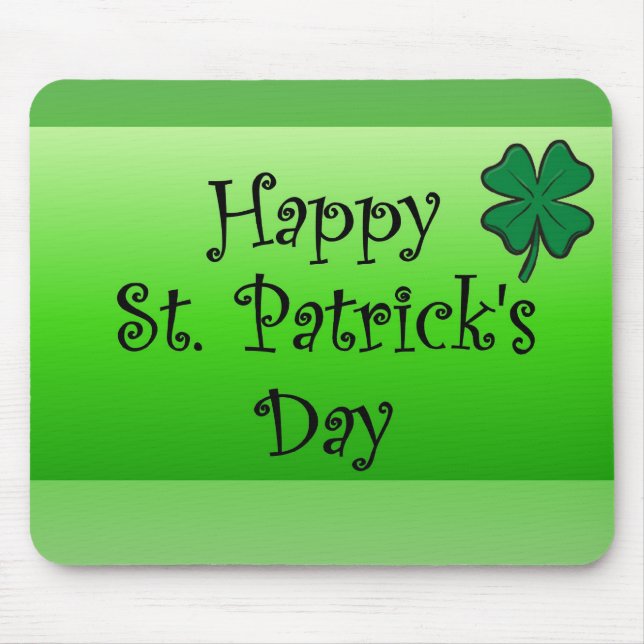 Glückliche St Patrick ' s-Tag Mousepad (Vorne)