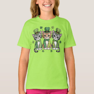 Glückliche St. Patrick’s Day-Kätzchen-47474 T-Shirt