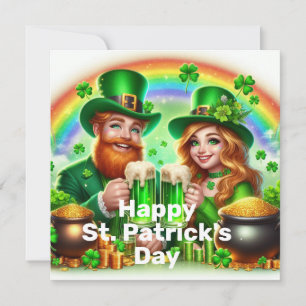 Glückliche St. Patrick's Day-Feiertagskarte Feiertagskarte