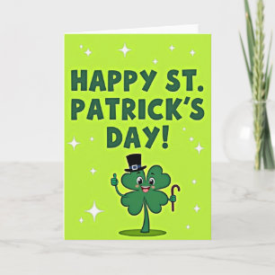 Glückliche St. Patrick's Day Fun-Karte Karte
