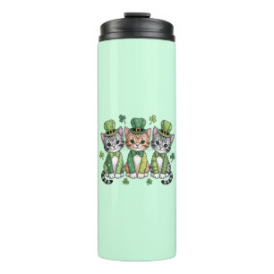 Glückliche St. Patrick's Day-Kätzchen-47474 Thermosbecher
