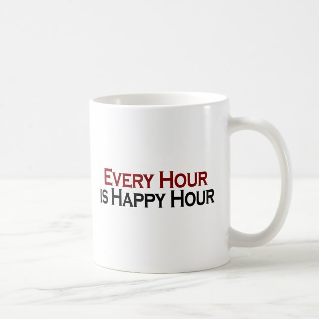 Glückliche Stunde jede Stunde Kaffeetasse (Rechts)