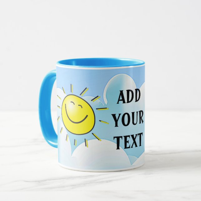 Glückliche Sun-GetränkeTasse Tasse (Vorderseite Links)