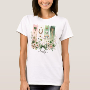 Glückliche Symbole, St. Patrick's Day T - Shirt