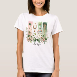 Glückliche Symbole, St. Patrick's Day T - Shirt