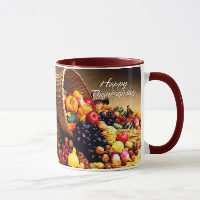 Glückliche Tasse des Erntedank-12 (Rechts)