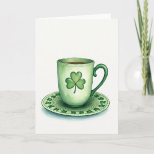 Glückliche Tasse St. Patricks Day Karte