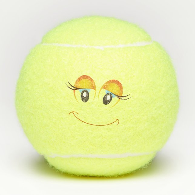 Glückliche Tennisbälle (Vorderseite)