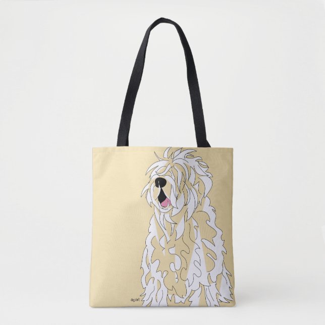 Glückliche Terrier-Schultertasche Tasche (Vorderseite)