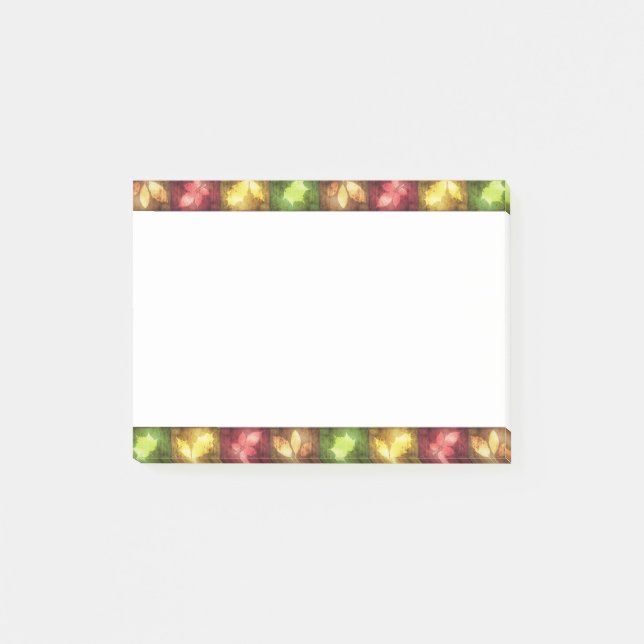 Glückliche Thanksgiving-Grunge-Blätter - Post-it®- Post-it Klebezettel (Vorderseite)