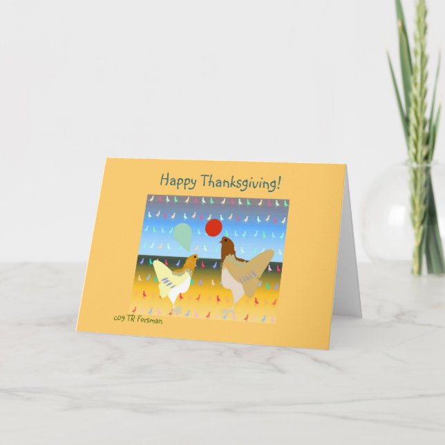 Glückliche Thanksgiving-Karte Feiertagskarte (Vorderseite)