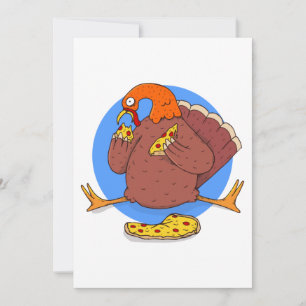 glückliche Thanksgiving Pizza aus der Türkei lusti Einladung