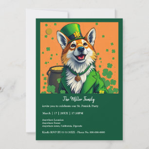 Glückliche Tiere in Tarnung - St. Patrick's Day Fu Einladung