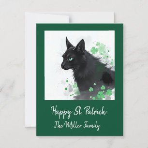 Glückliche Tiere in Tarnung - St. Patrick's Day Fu Feiertagskarte
