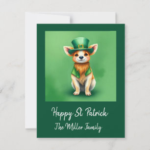Glückliche Tiere in Tarnung - St. Patrick's Day Fu Feiertagskarte