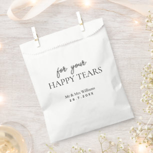 Glückliche Tränen Hochzeitszettel - nachdenklich Geschenktütchen
