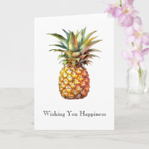 Glückliche Tropische Ananas Karte