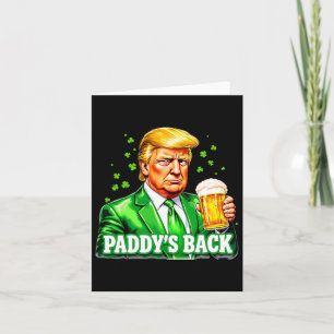 Glückliche Trump Beer Kleeblatt St Patrick's Day P Karte