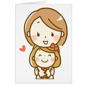 Glückliche umarmende Mutter und Tochter,