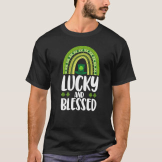 Glückliche und gesegnete Frauen St Patrick's Day R T-Shirt