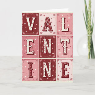 Glückliche Valentinsliebeskarte Karte