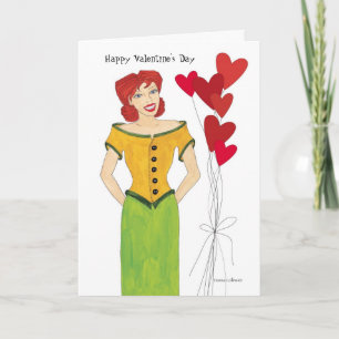 Glückliche Valentinstag Freundschaftskarte Feiertagskarte