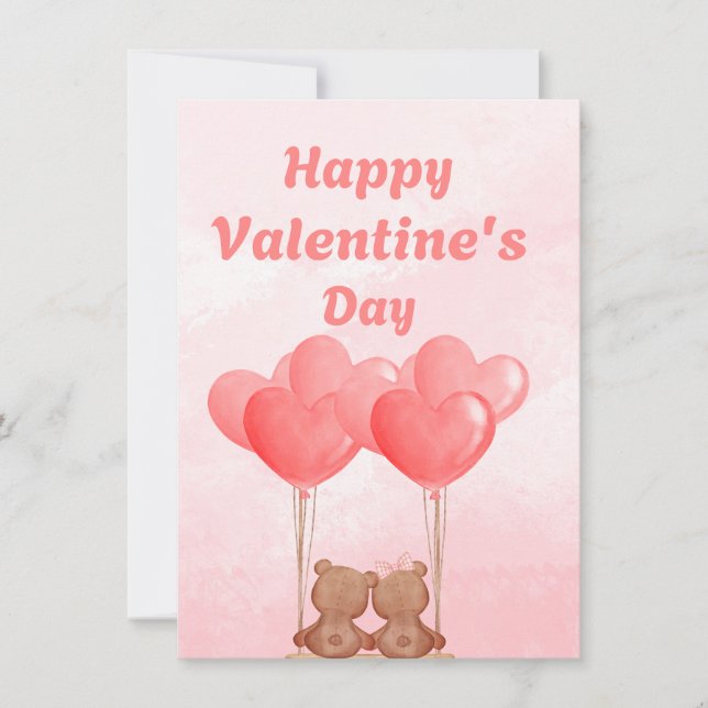 Glückliche Valentinstag Grußkarte (Vorderseite)