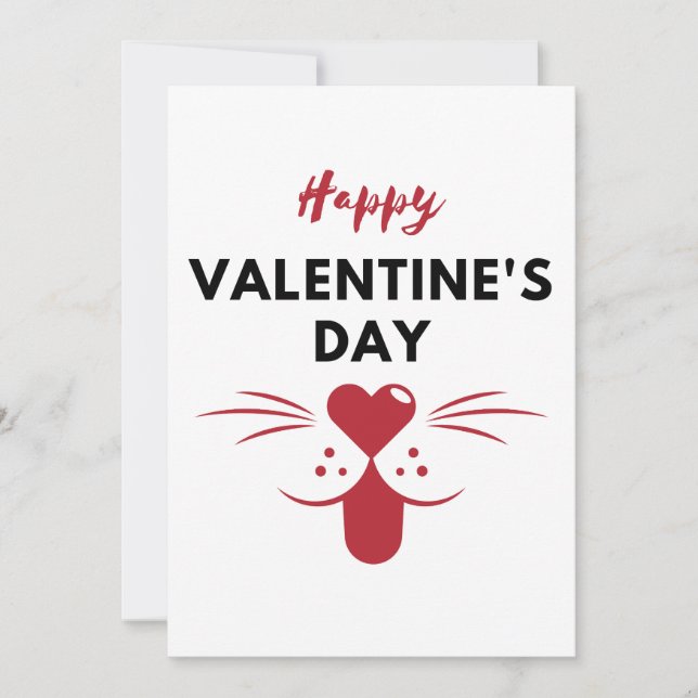 Glückliche Valentinstag Grußkarte Feiertagskarte (Vorderseite)