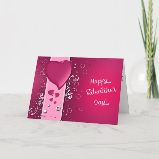 Glückliche Valentinstag-Grußkarte Feiertagskarte (Vorderseite)