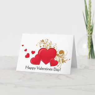 Glückliche Valentinstag Grußkarte Feiertagskarte