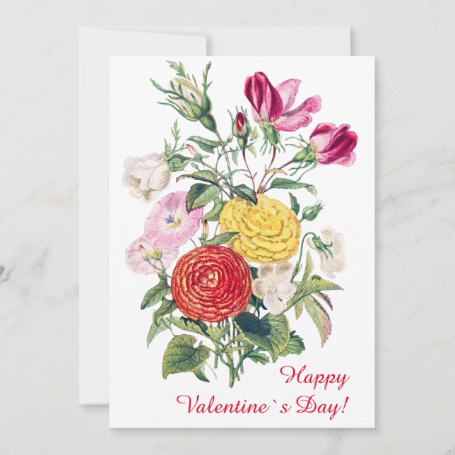 Glückliche Valentinstag Grußkarte Feiertagskarte (Vorderseite)