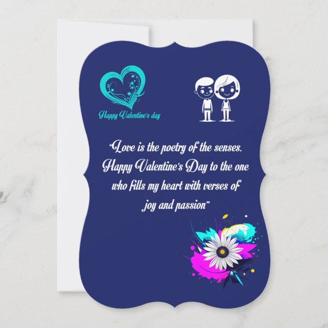 Glückliche Valentinstag Grußkarten Feiertagskarte (Vorderseite)