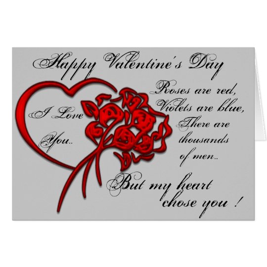Glückliche Valentinstag-Karte Karte