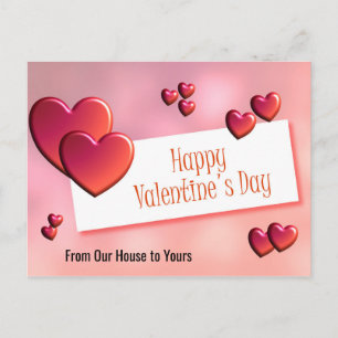 Glückliche Valentinstag Postkarte Postkarte
