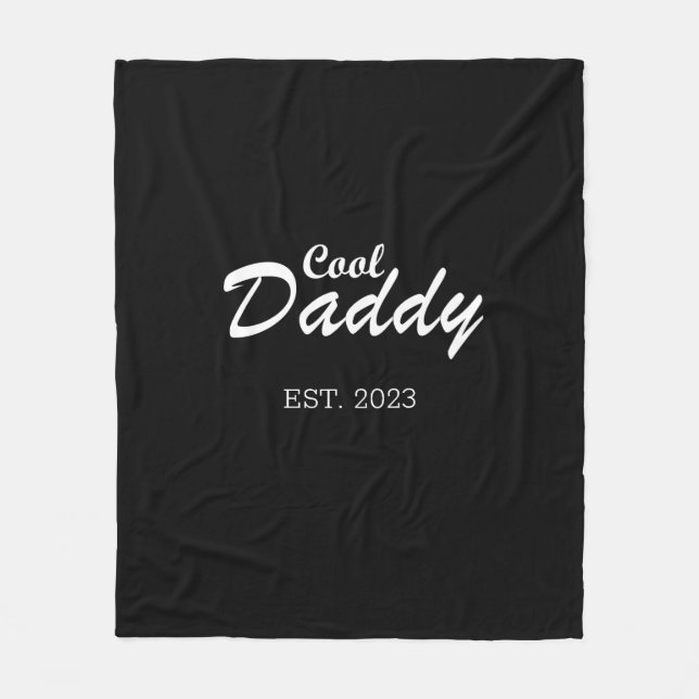 Glückliche Väter Tag beste Papa personalisierte Ge Fleecedecke (Vorderseite)