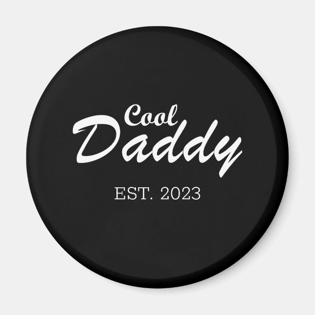 Glückliche Väter Tag beste Papa personalisierte Ge Magnet (Vorne)