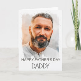 Glückliche Vatertag Daddy Custom Foto Card Karte